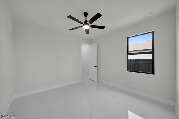 a window in an empty room