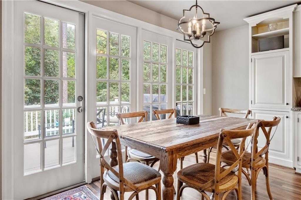 4220 Exeter Close Northwest Atlanta, GA 30327 - Photo 11 of 61 a view of a dining room with furniture window and wooden floor