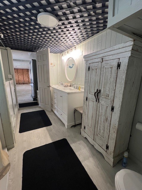 182 County Road 257 Matagorda, TX 77457 - Photo 23 of 24 a bathroom with a sink a toilet and shower