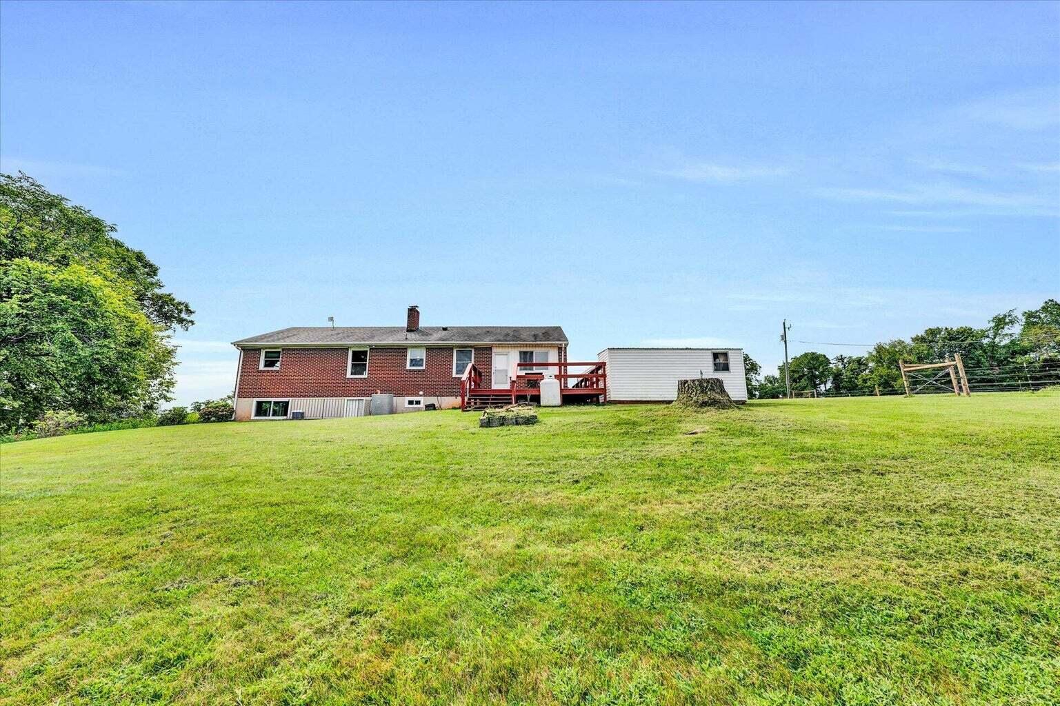311 Moorman Road Hardy, VA 24101 - Photo 3 of 29 a view of a house with a big yard potted plants and large tree