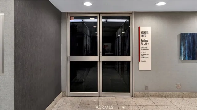 a view of parking garage with lots of stuff