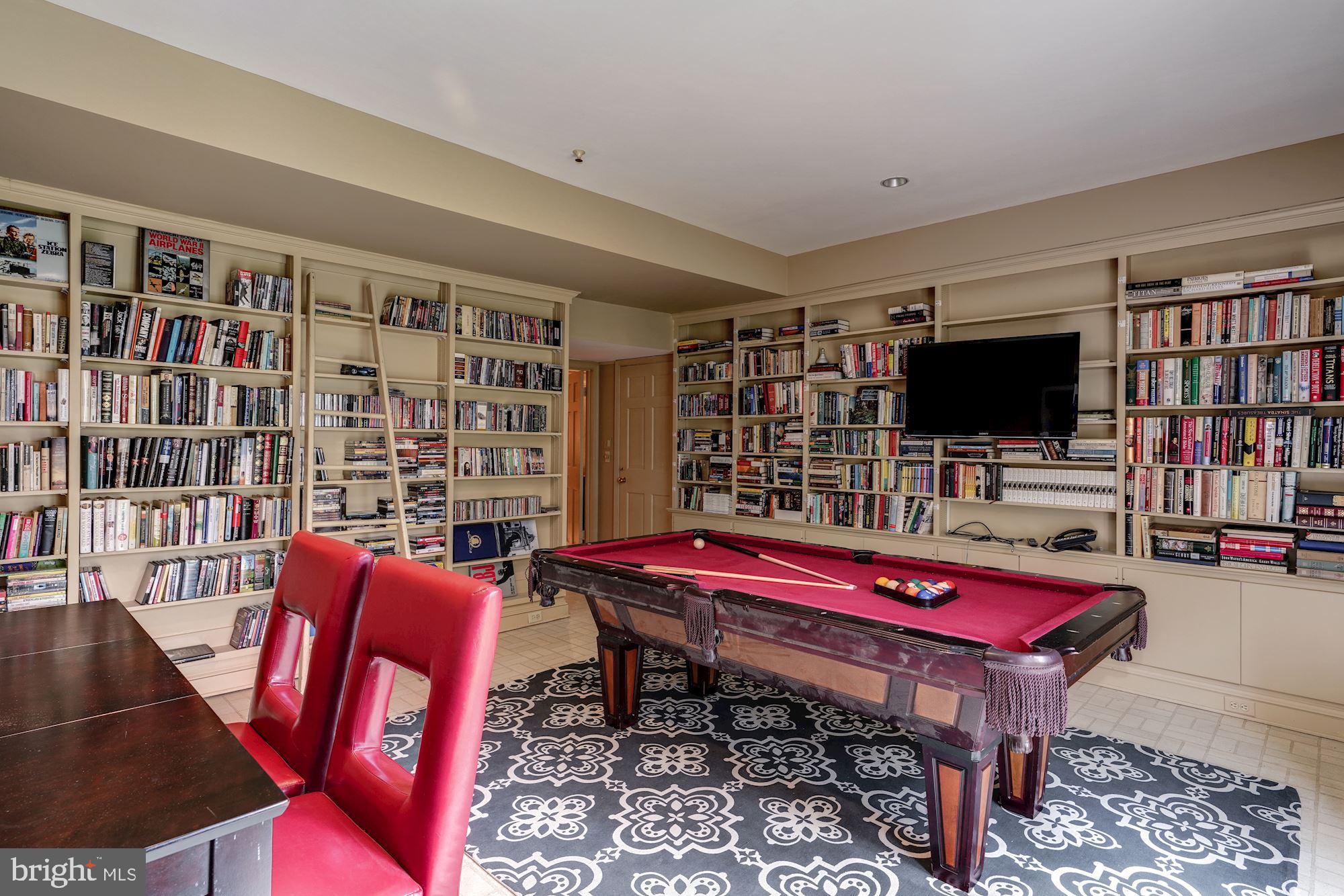 4635 Ashby Street Northwest Washington, DC 20007 - Photo 39 of 42 Lower Level - Billiards Room