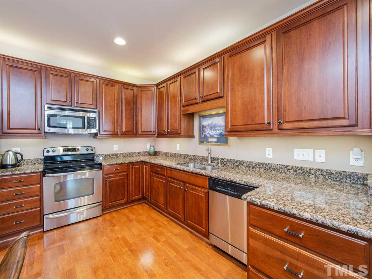 4721 Split Branch Court Raleigh, NC 27604 - Photo 13 of 26 Granite, Stainless Steel Appliances & Custom Cherry Cabinets