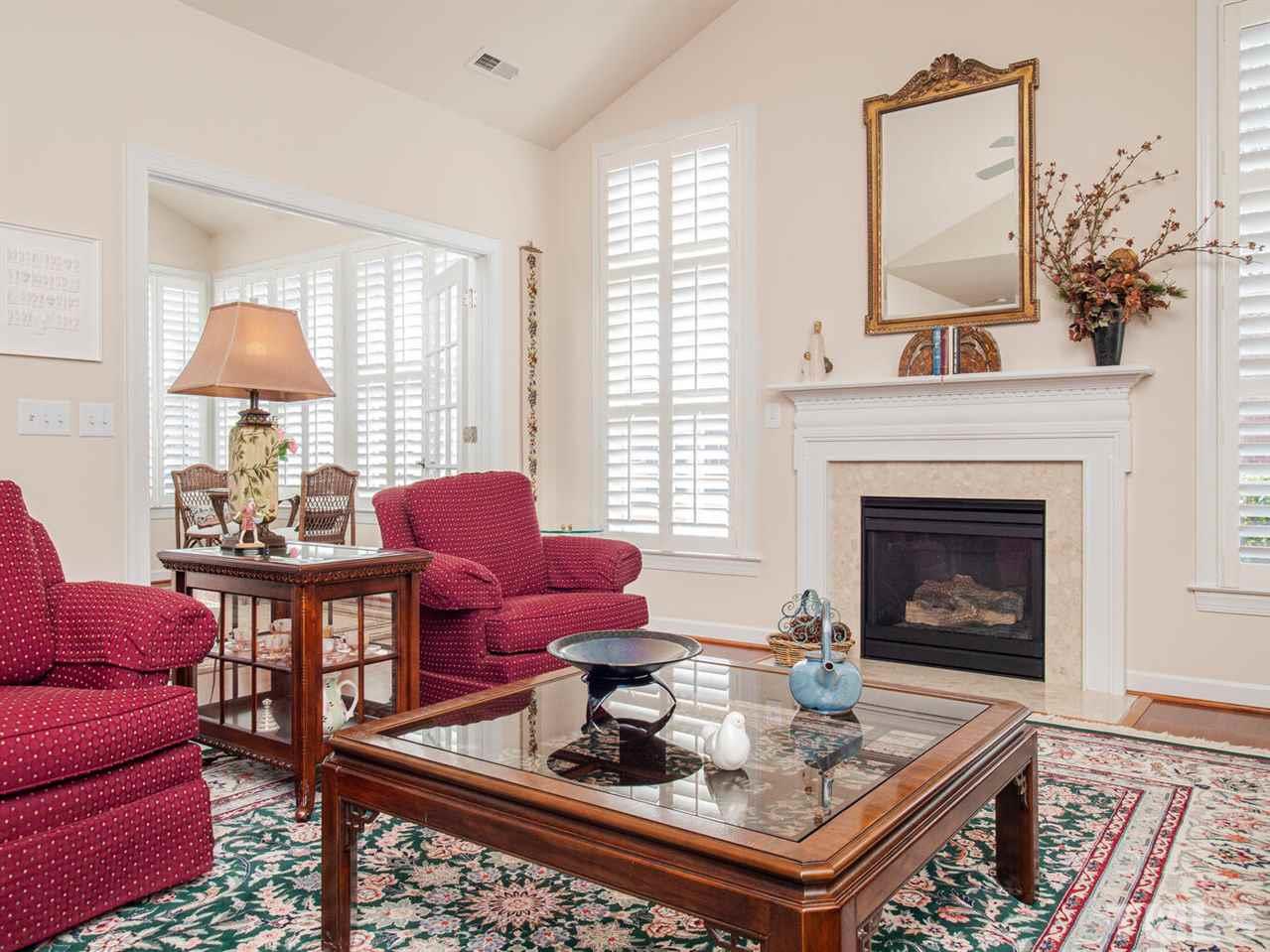 4721 Split Branch Court Raleigh, NC 27604 - Photo 7 of 26 Another view of the great room. Don't miss the french doors that lead to that stunning SUN ROOM!