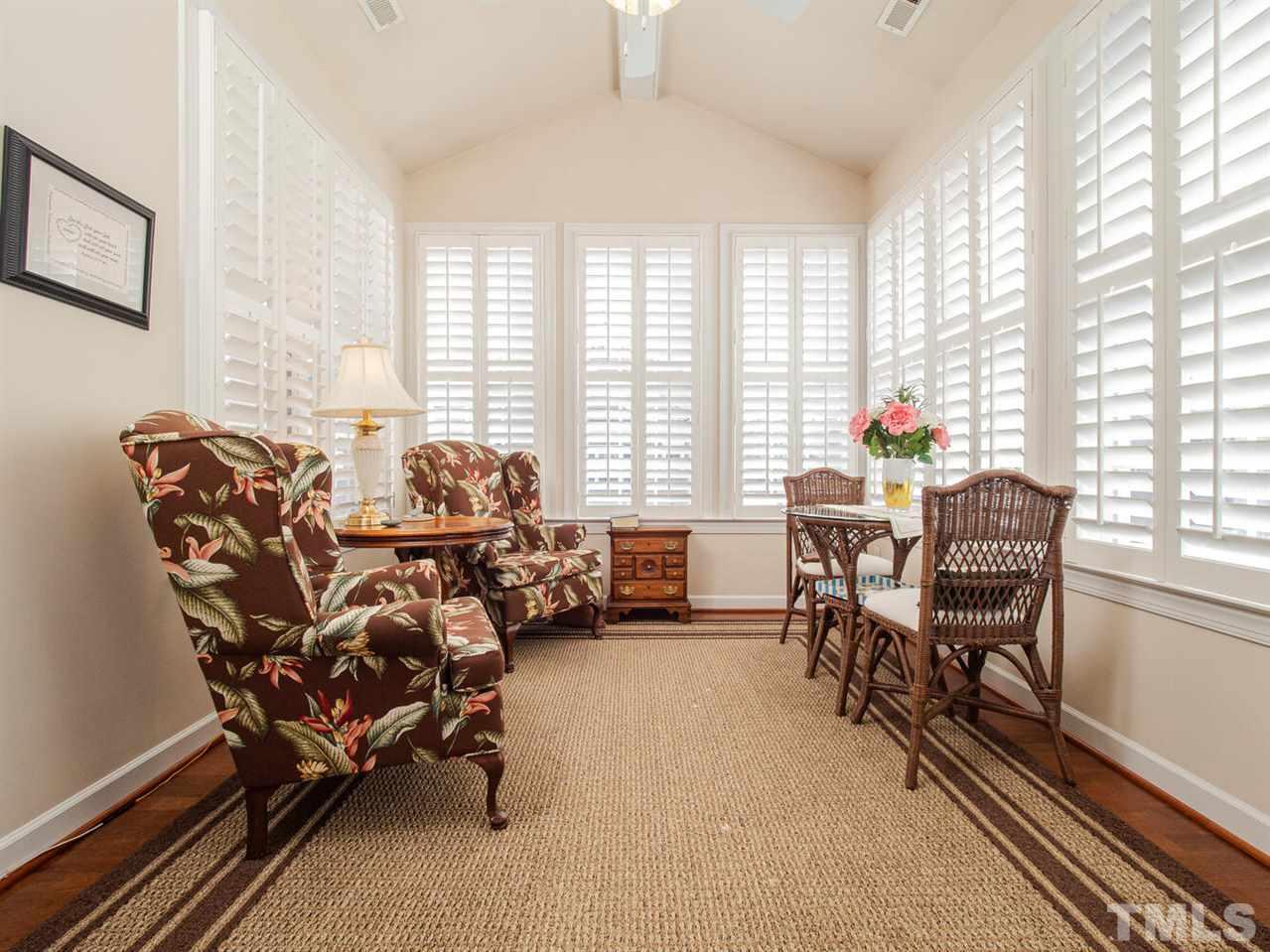 4721 Split Branch Court Raleigh, NC 27604 - Photo 10 of 26 Custom louvered shutters on every window!