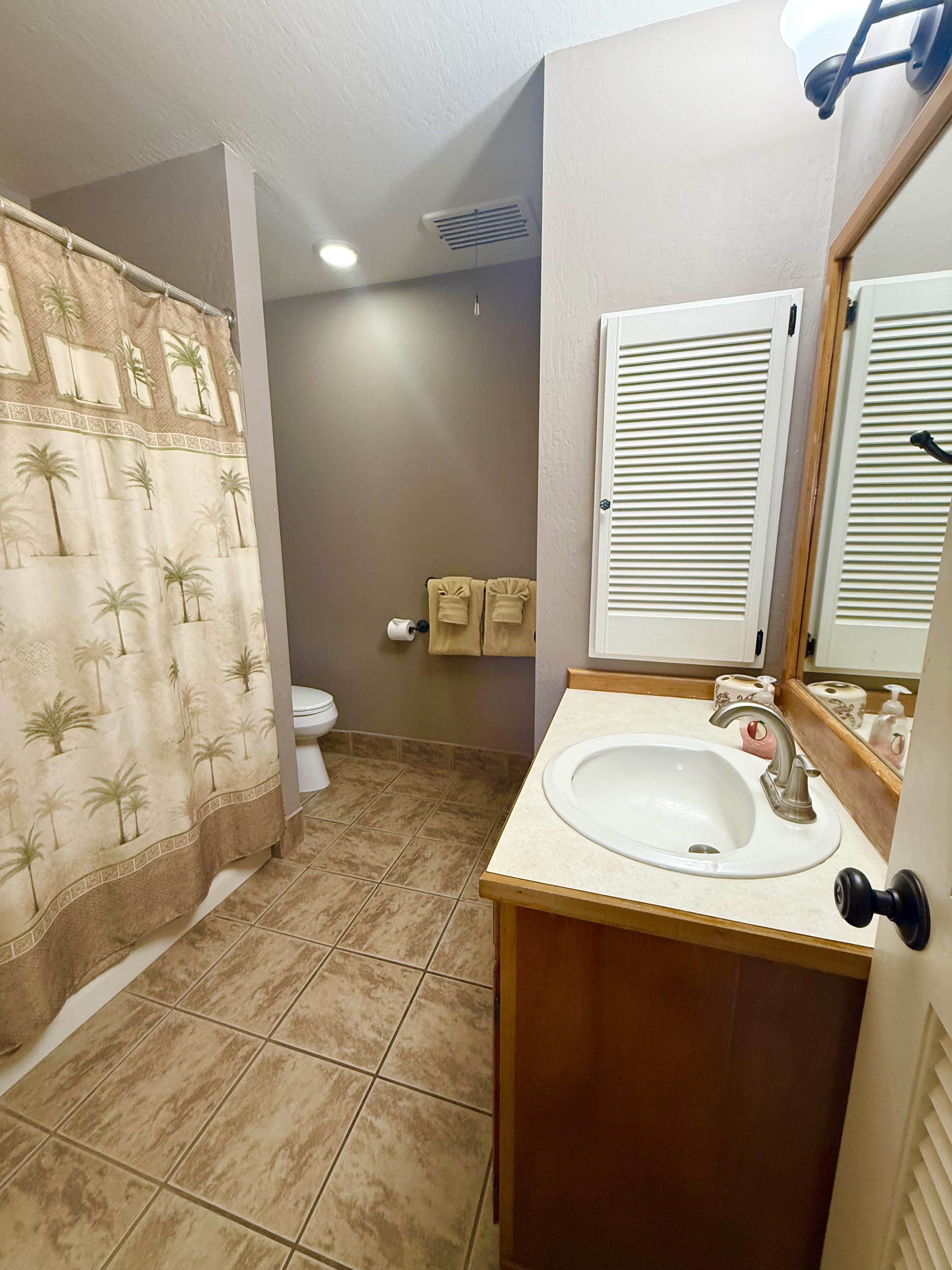 95-788 Ninole Loop Road, Unit 39 Naalehu, HI 96772 - Photo 8 of 15 a bathroom with a sink toilet and shower