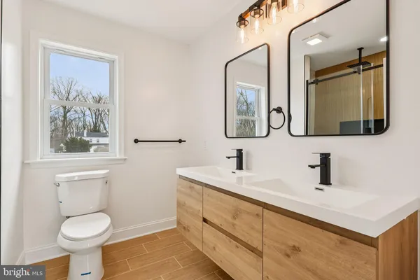 a view of bathroom with small space