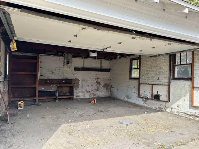 a view of storage and utility room