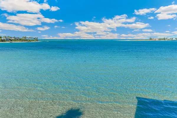 a view of a water with an ocean view