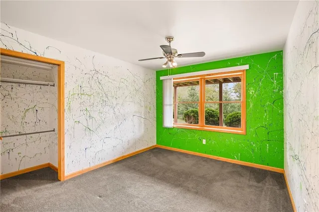 a view of an entryway with a house