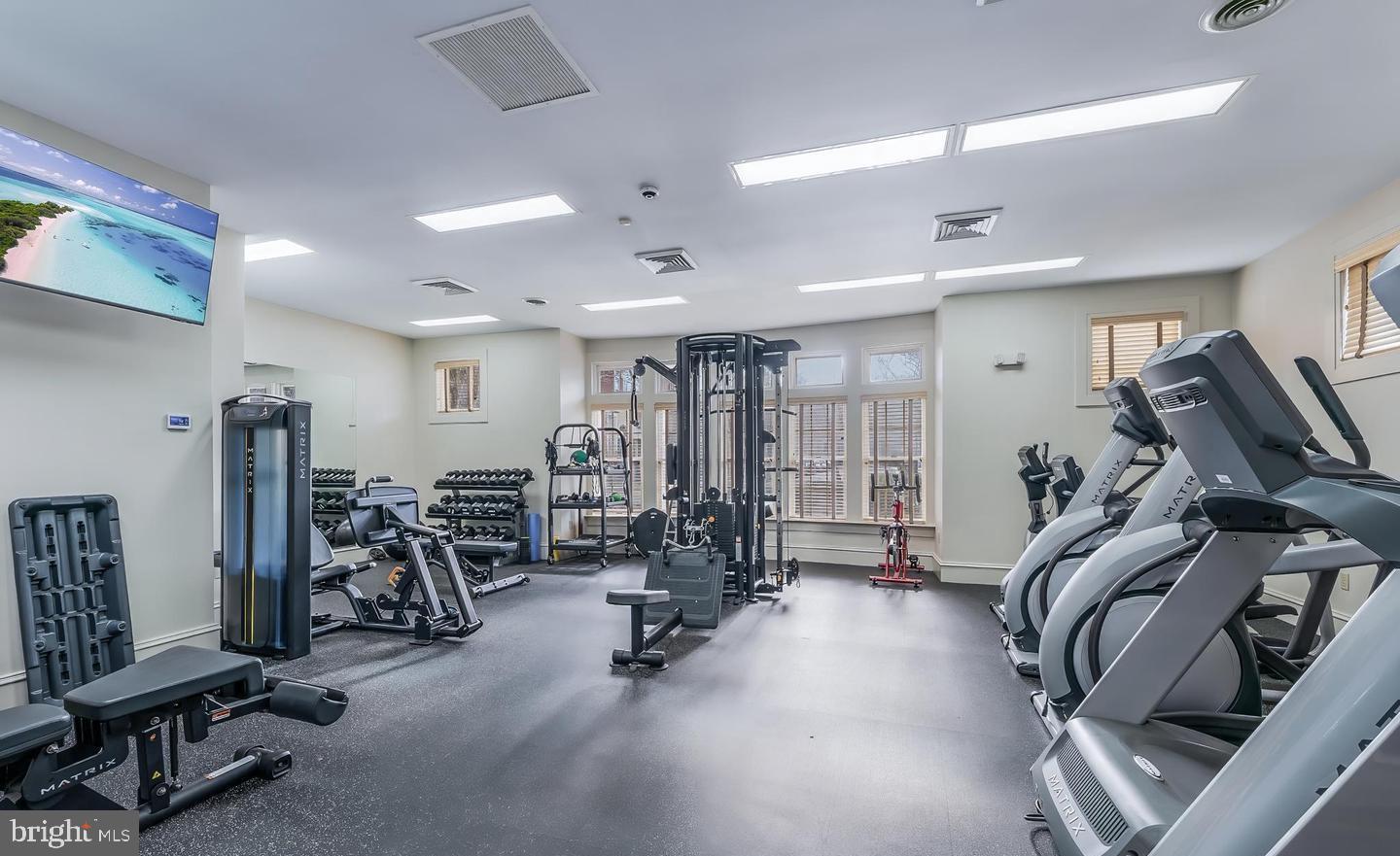 12138 Chancery Station Circle Reston, VA 20190 - Photo 38 of 54 a view of a room with gym equipment