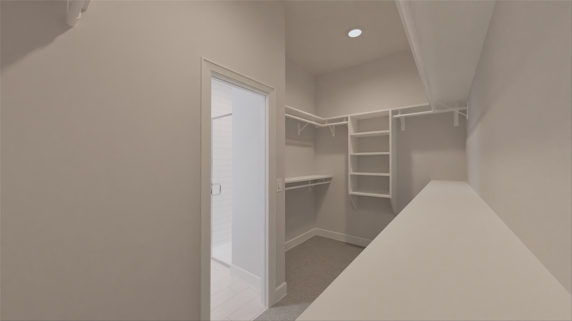 1514 Gentle Wind Court Angleton, TX 77515 - Photo 12 of 27 a view of closet area with empty racks