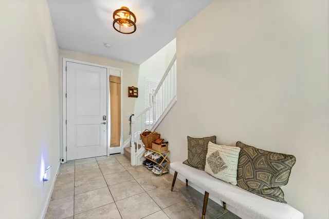 a view of livingroom with furniture and wooden floor