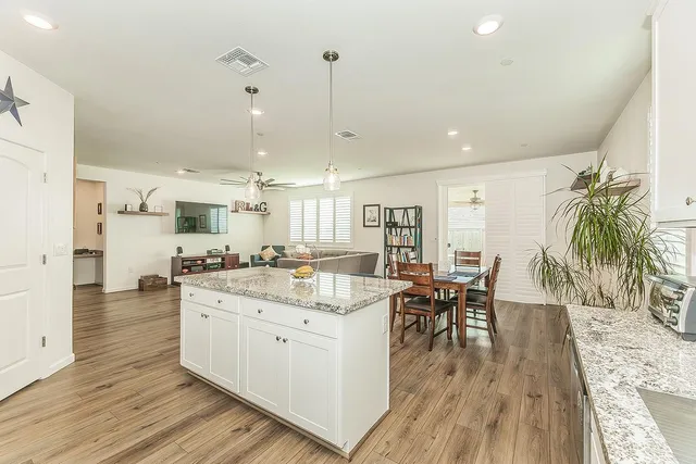 a large kitchen with lots of counter space and appliances