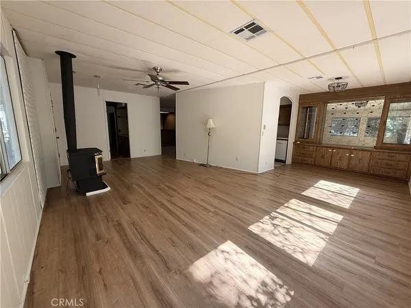 a view of a livingroom with a fireplace