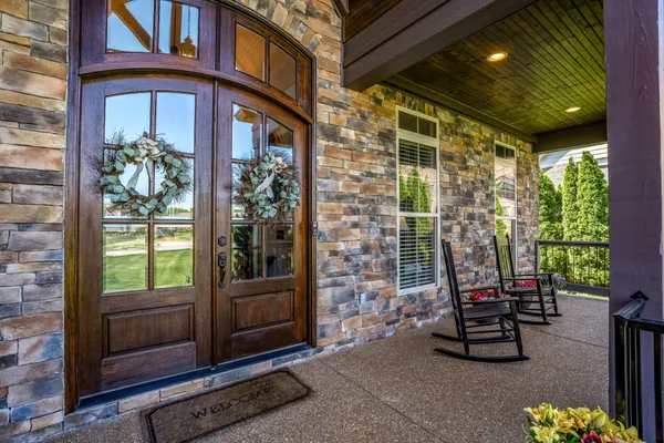 a outdoor living space with furniture and garden view