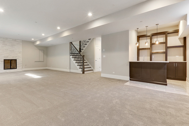 1851 Beechnut Road Northbrook, IL 60062 - Photo 33 of 40 an empty room with windows and fireplace