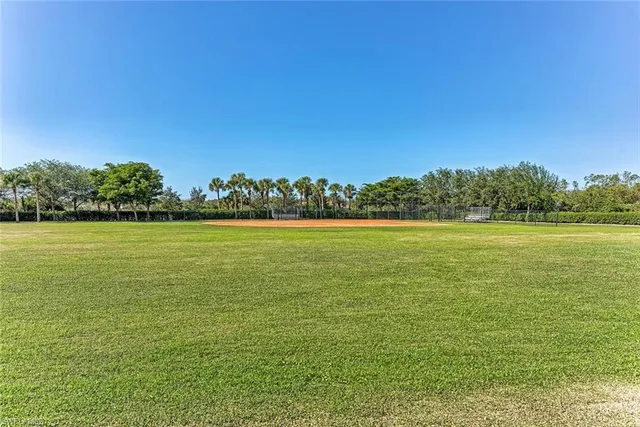 a view of yard with ocean view