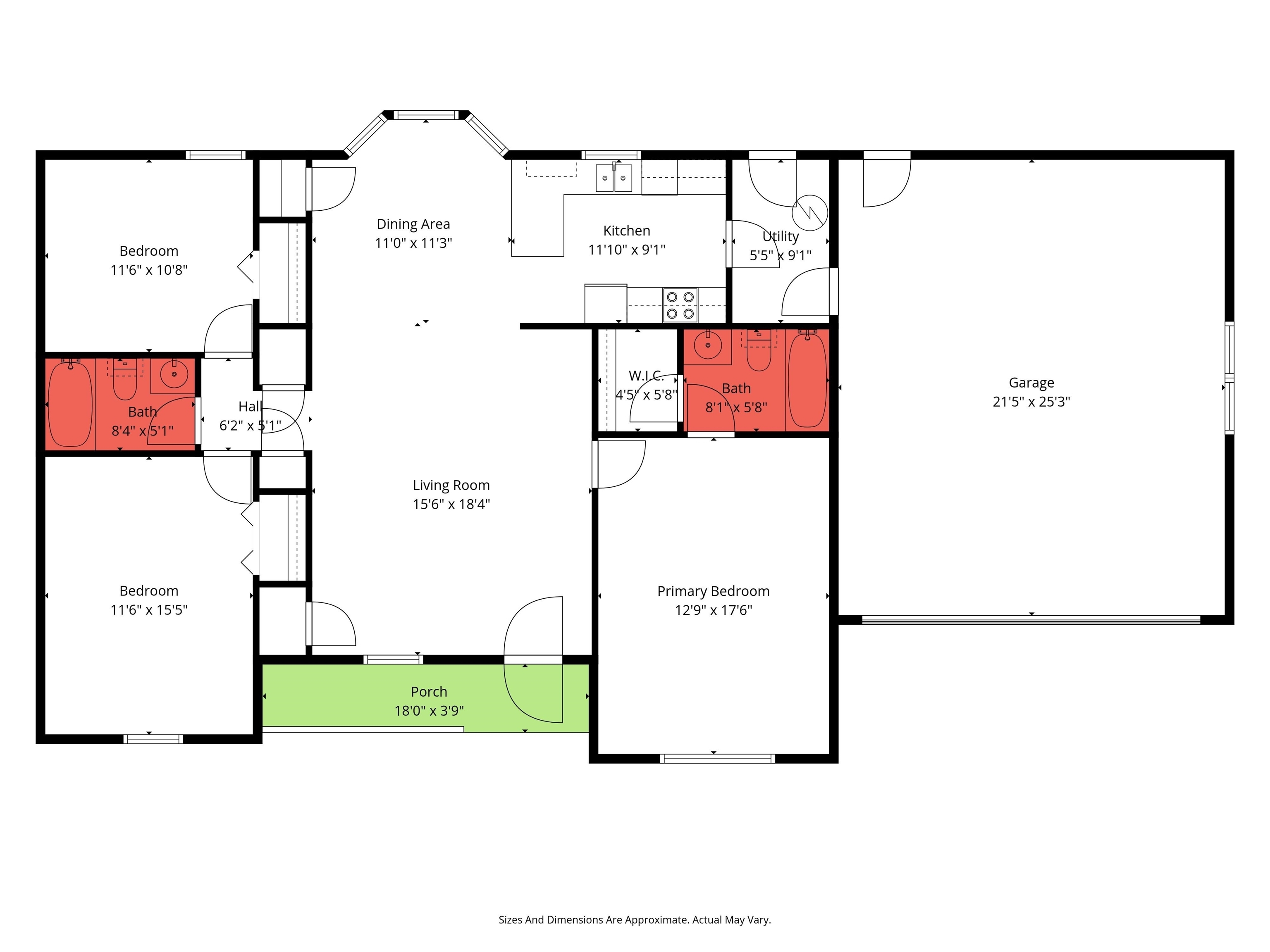 7345 Spaceview Drive Saraland, AL 36571 - Photo 22 of 22 Floor Plan