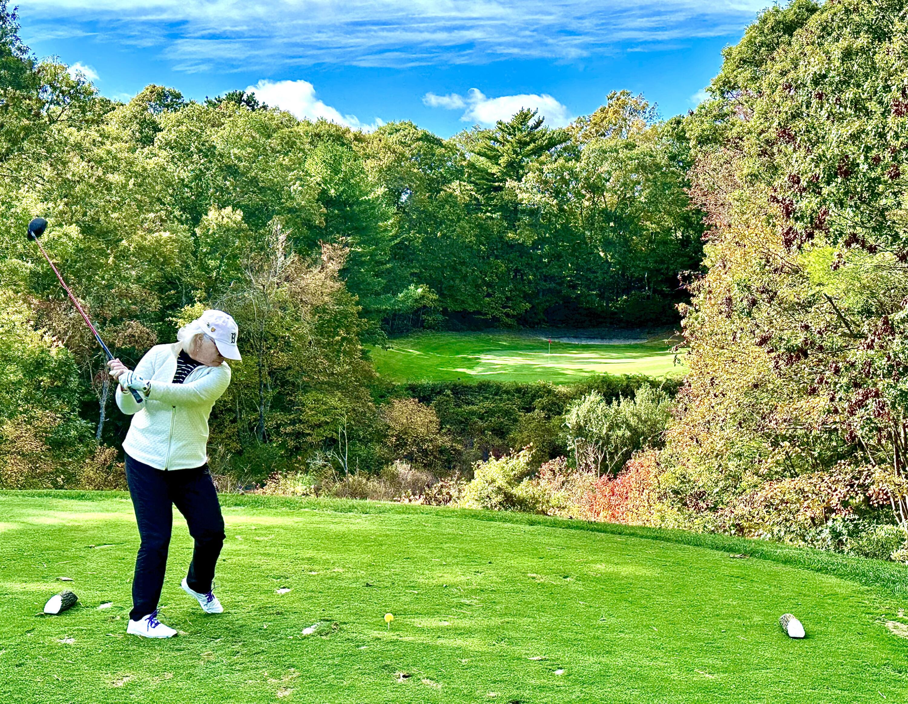 a bathroom with a toilet and a garden