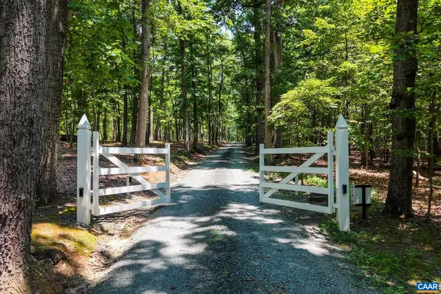a view of backyard with green space