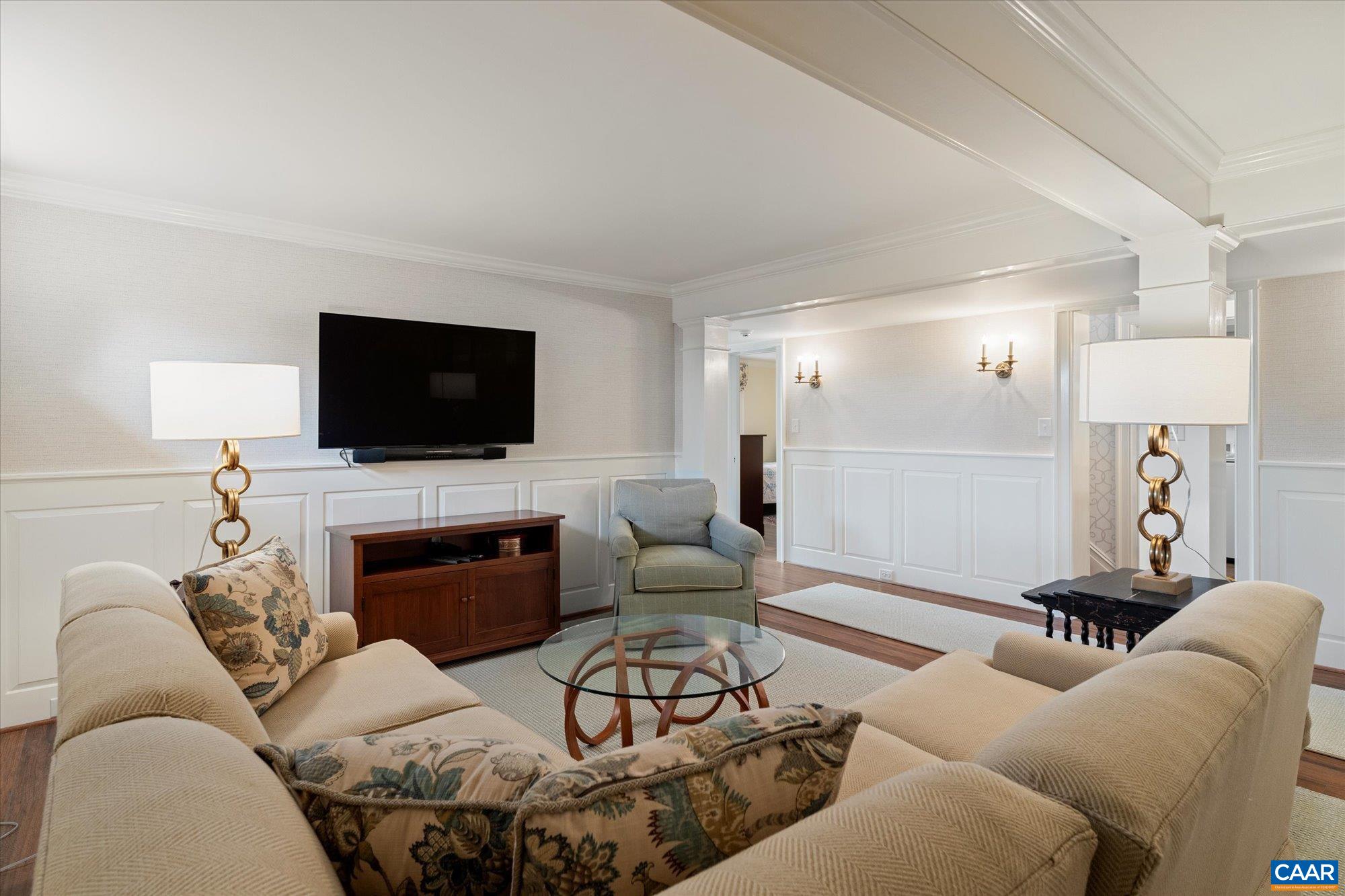 1790 Lambs Road Charlottesville, VA 22901 - Photo 24 of 53 a living room with furniture and a flat screen tv