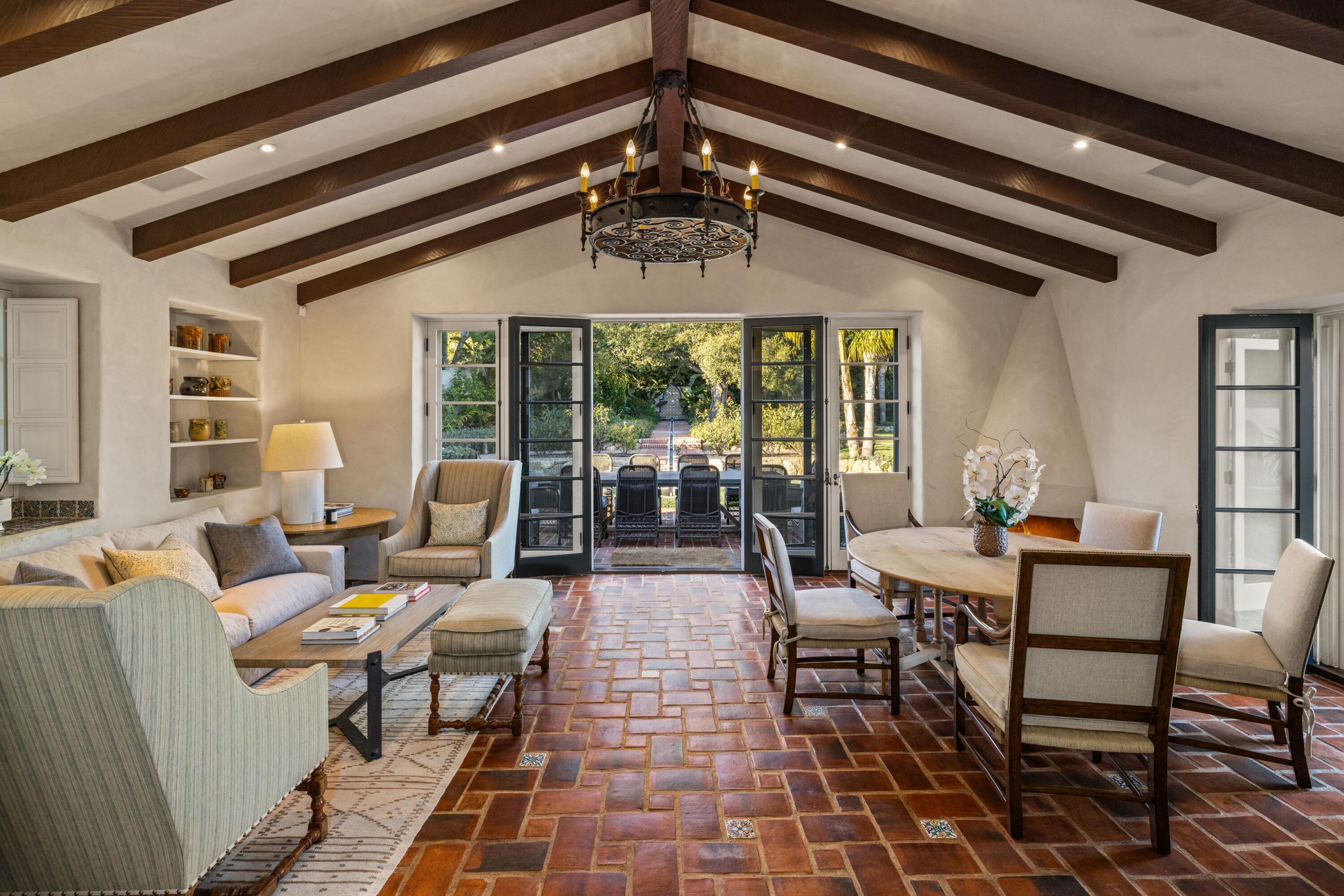 1284 Mesa Road Montecito, CA 93108 - Photo 11 of 26 a outdoor space with lots of tables and chairs