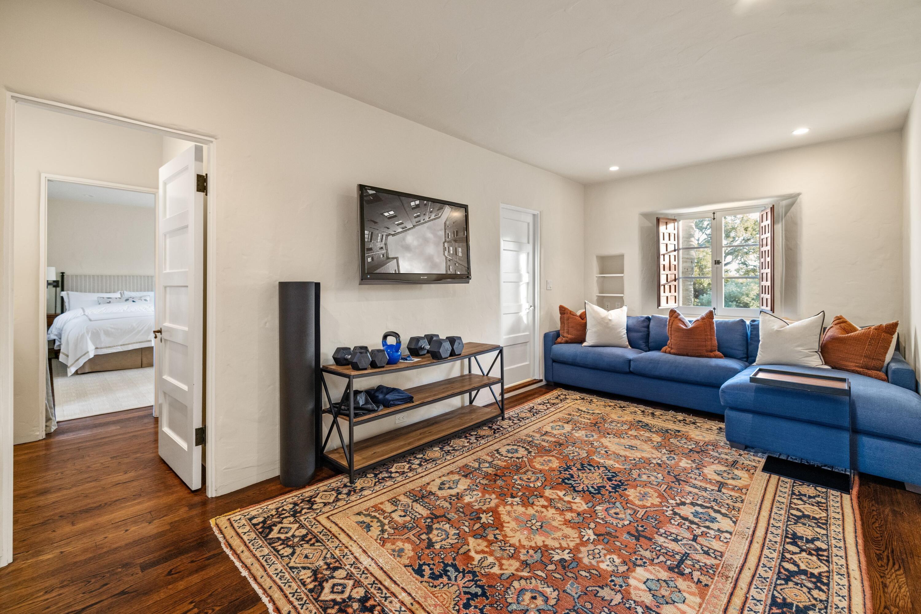 1284 Mesa Road Montecito, CA 93108 - Photo 19 of 26 a living room with furniture and a rug