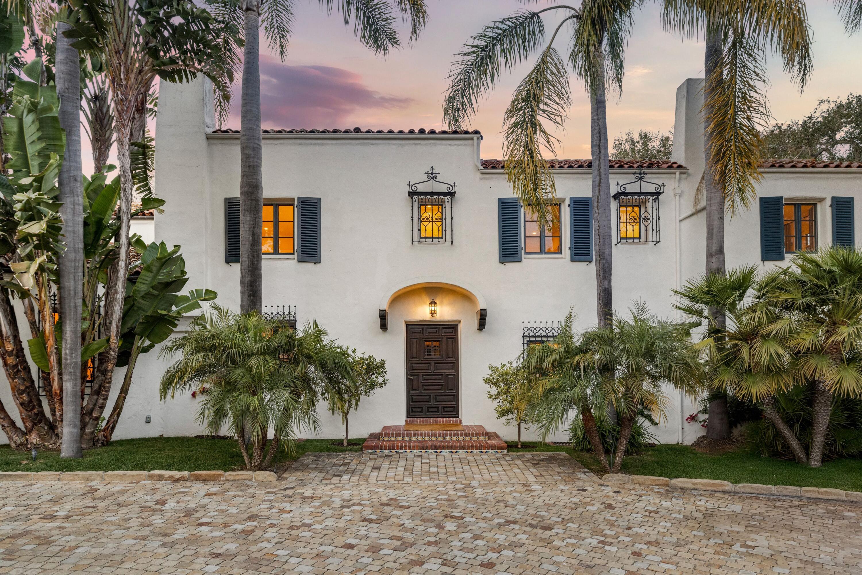 1284 Mesa Road Montecito, CA 93108 - Photo 2 of 26 a front view of a house with a yard