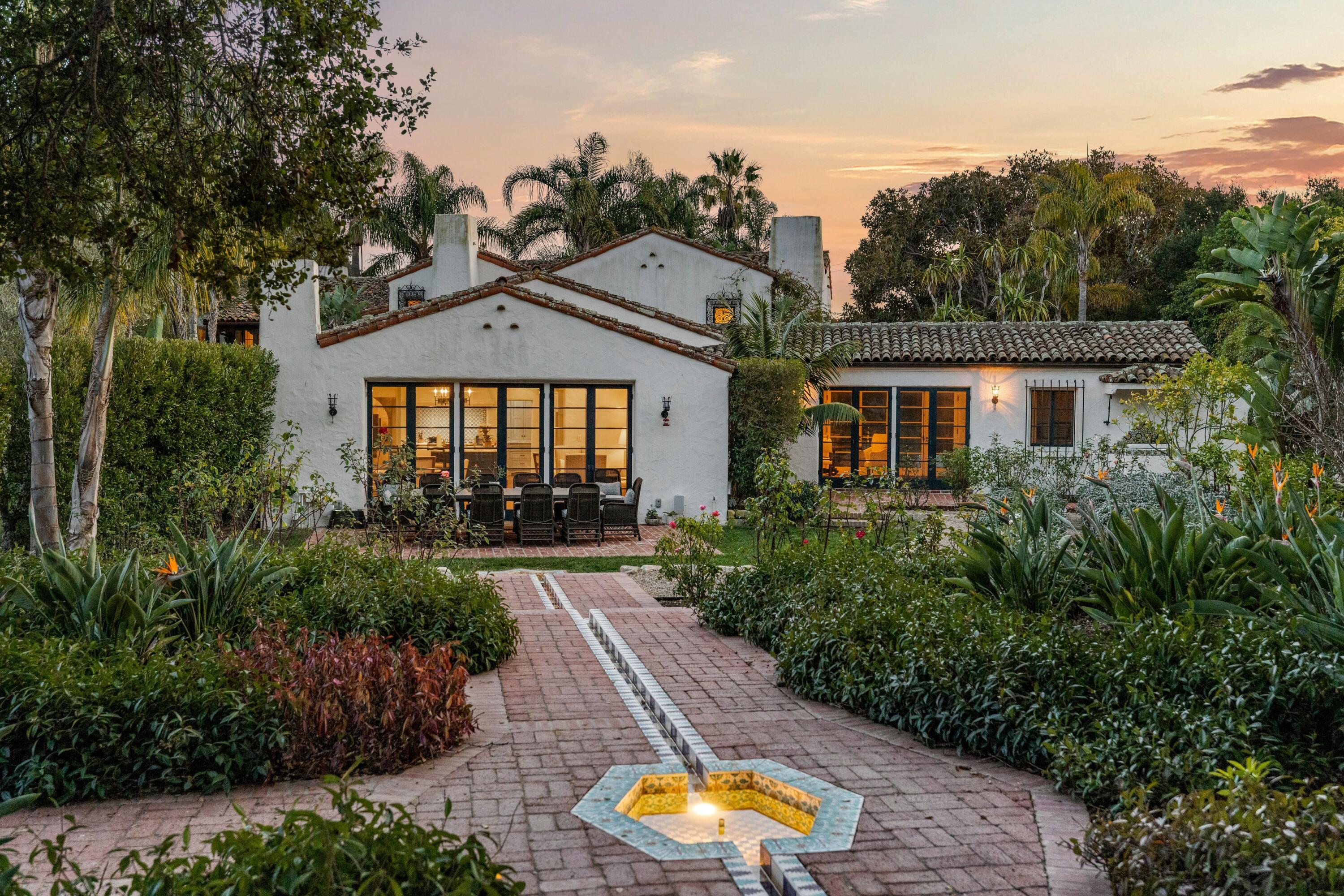 1284 Mesa Road Montecito, CA 93108 - Photo 21 of 26 a front view of a house with a yard