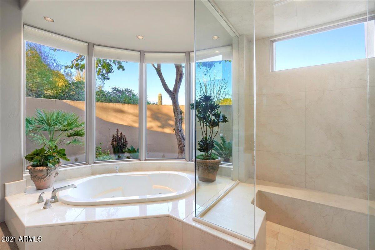 10040 East Happy Valley Road, Unit 661 Scottsdale, AZ 85255 - Photo 48 of 69 Master garden tub and steam shower