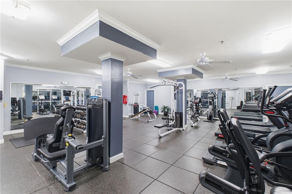 10 Perimeter Summit Boulevard, Unit 4439 Atlanta, GA 30319 - Photo 62 of 69 a view of a room with gym equipment