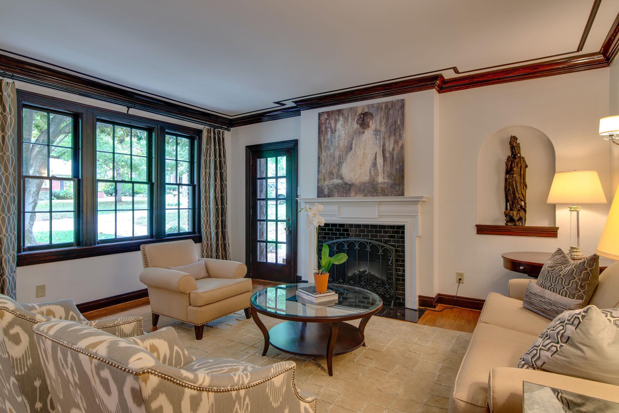 113 Mockingbird Road Nashville, TN 37205 - Photo 4 of 30 a living room with furniture and a large window