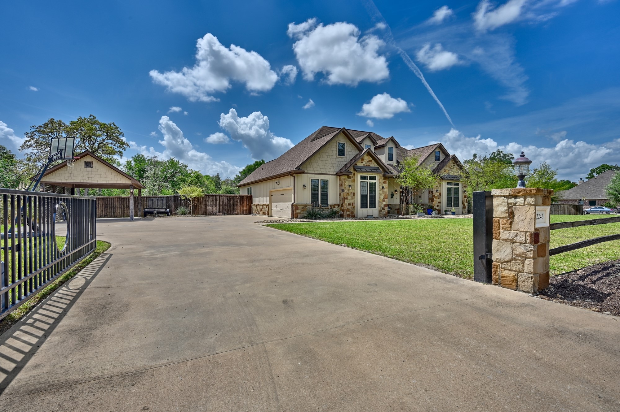 2245 Strangmeier Road Brenham, TX 77833 - Photo 8 of 40 Automatic Gated Entrance