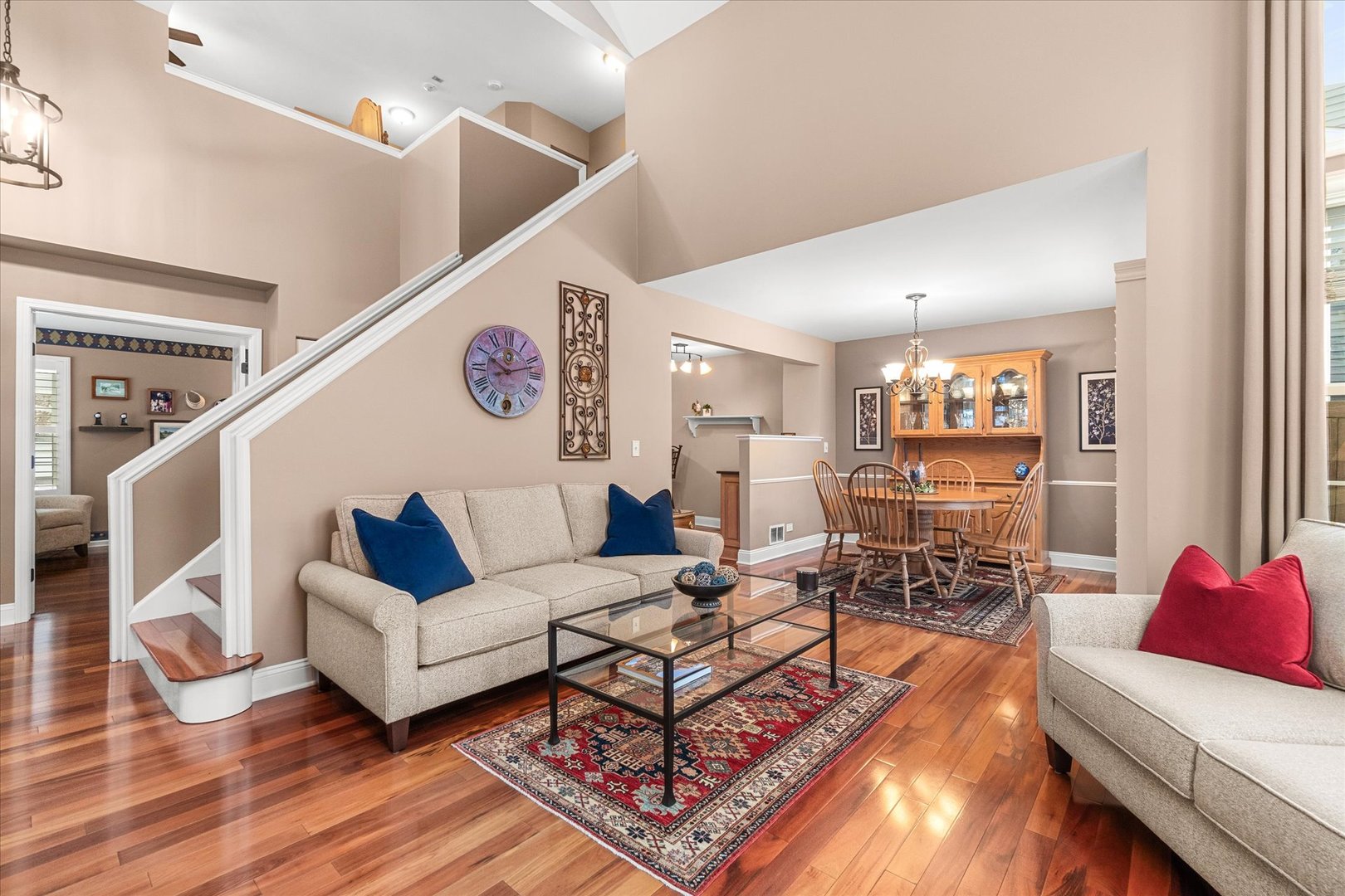 3819 Capri Court Naperville, IL 60564 - Photo 6 of 37 a living room with furniture and a wooden floor