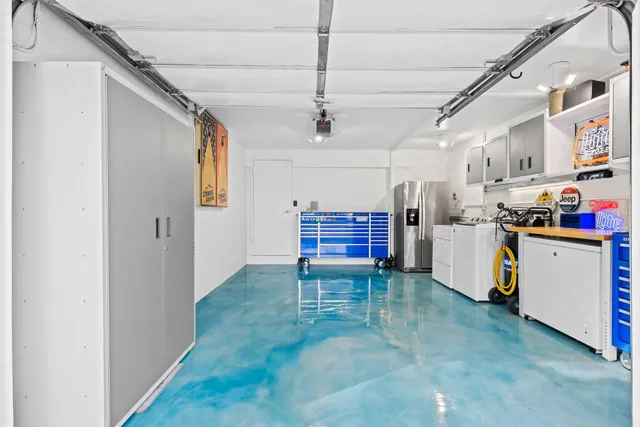 a room with storage and utility