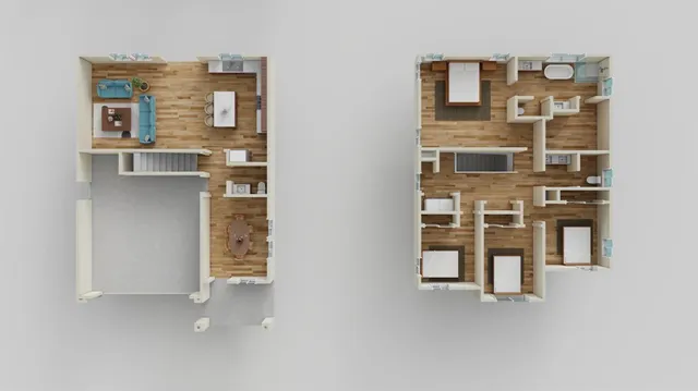 a picture of a bathroom with mirror