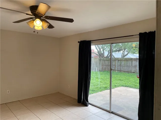 a window in an empty room