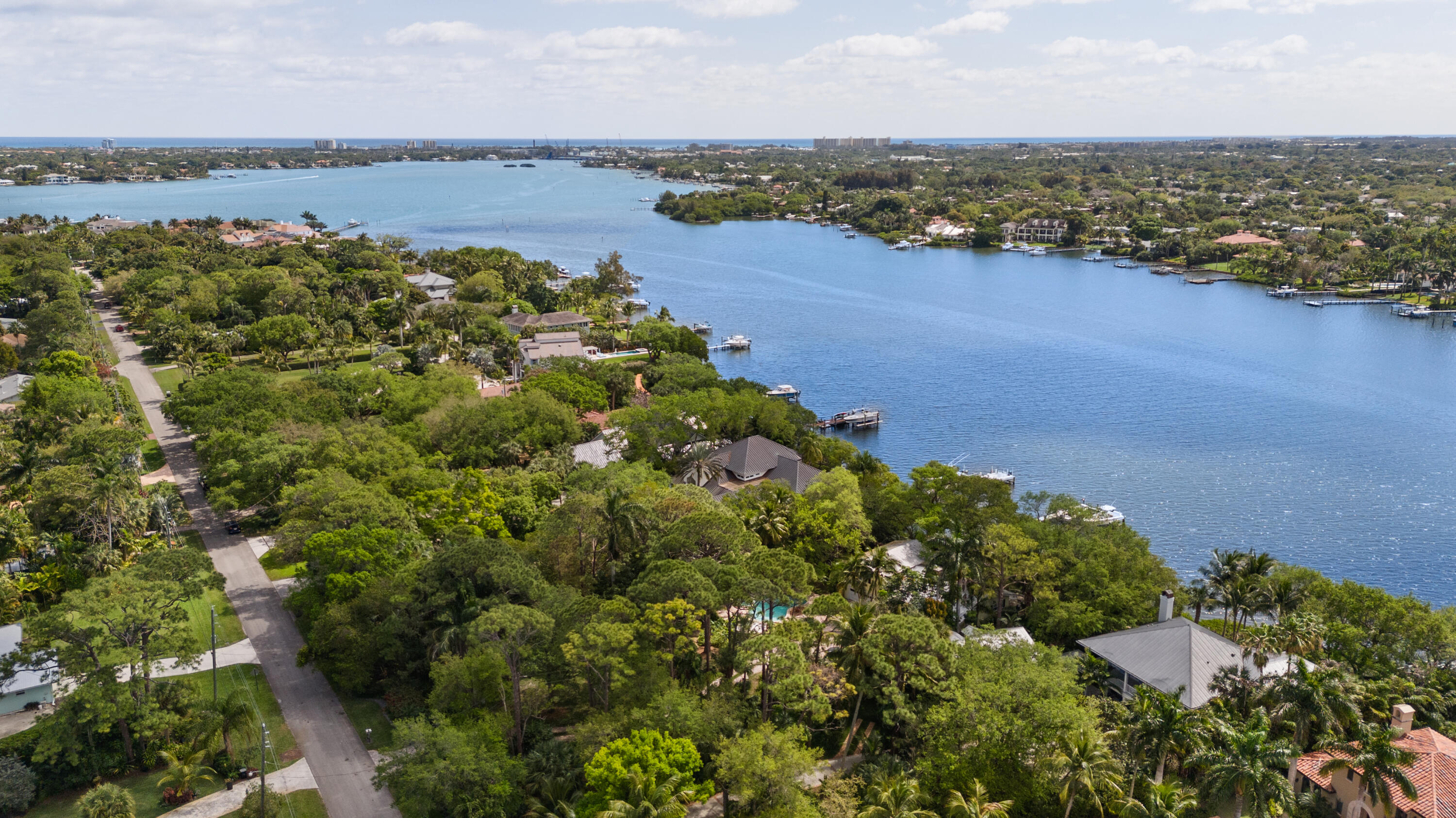 5524 Pennock Point Road Jupiter, FL 33458 - Photo 54 of 78 an aerial view of a houses with ocean view