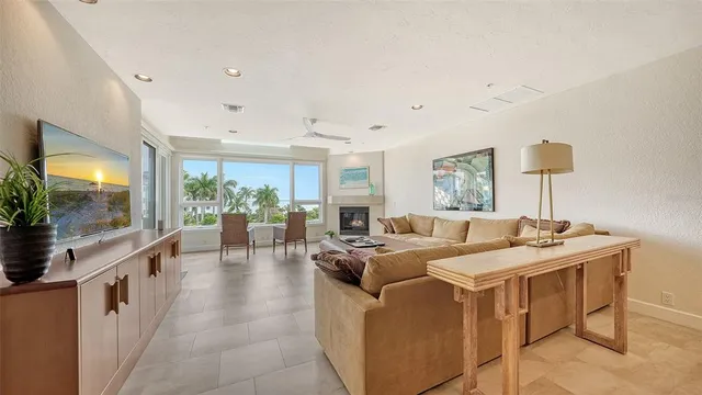 a view of a balcony with lake view