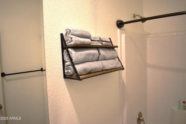 a close view of closet