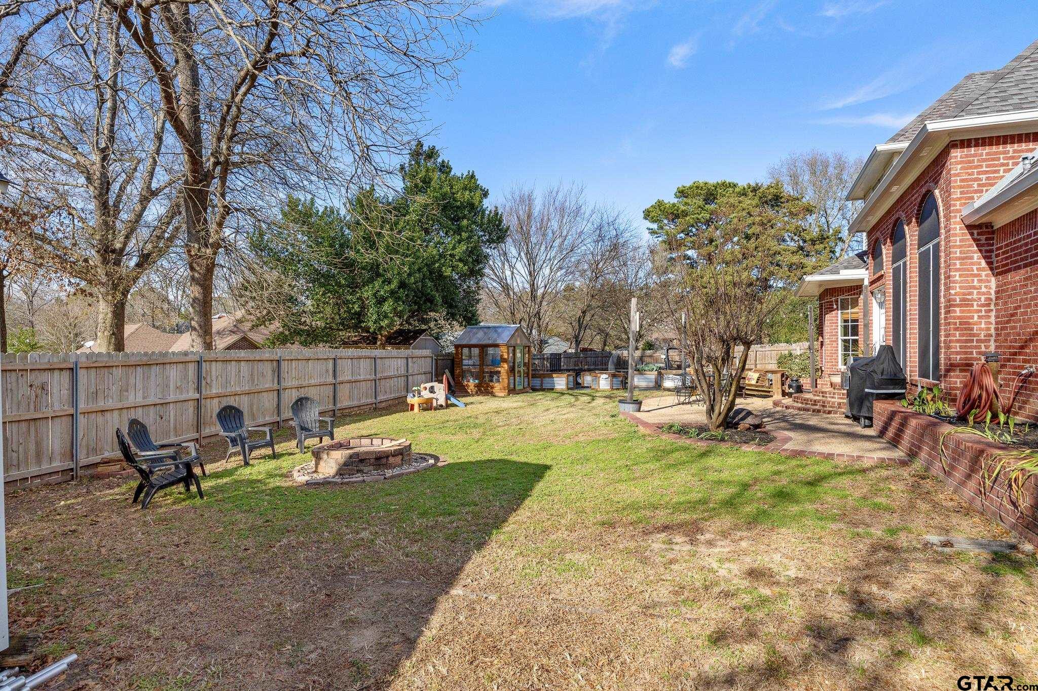 18344 Springmill Court Flint, TX 75762 - Photo 40 of 45 a view of yard with swimming pool and sitting area