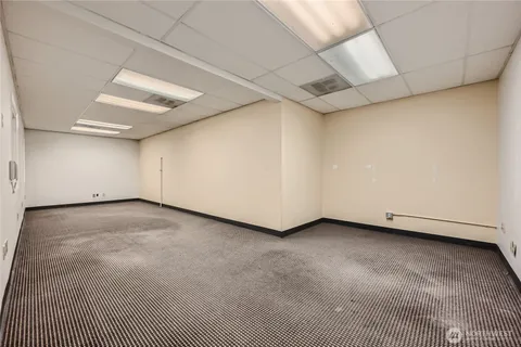 a view of room and garage