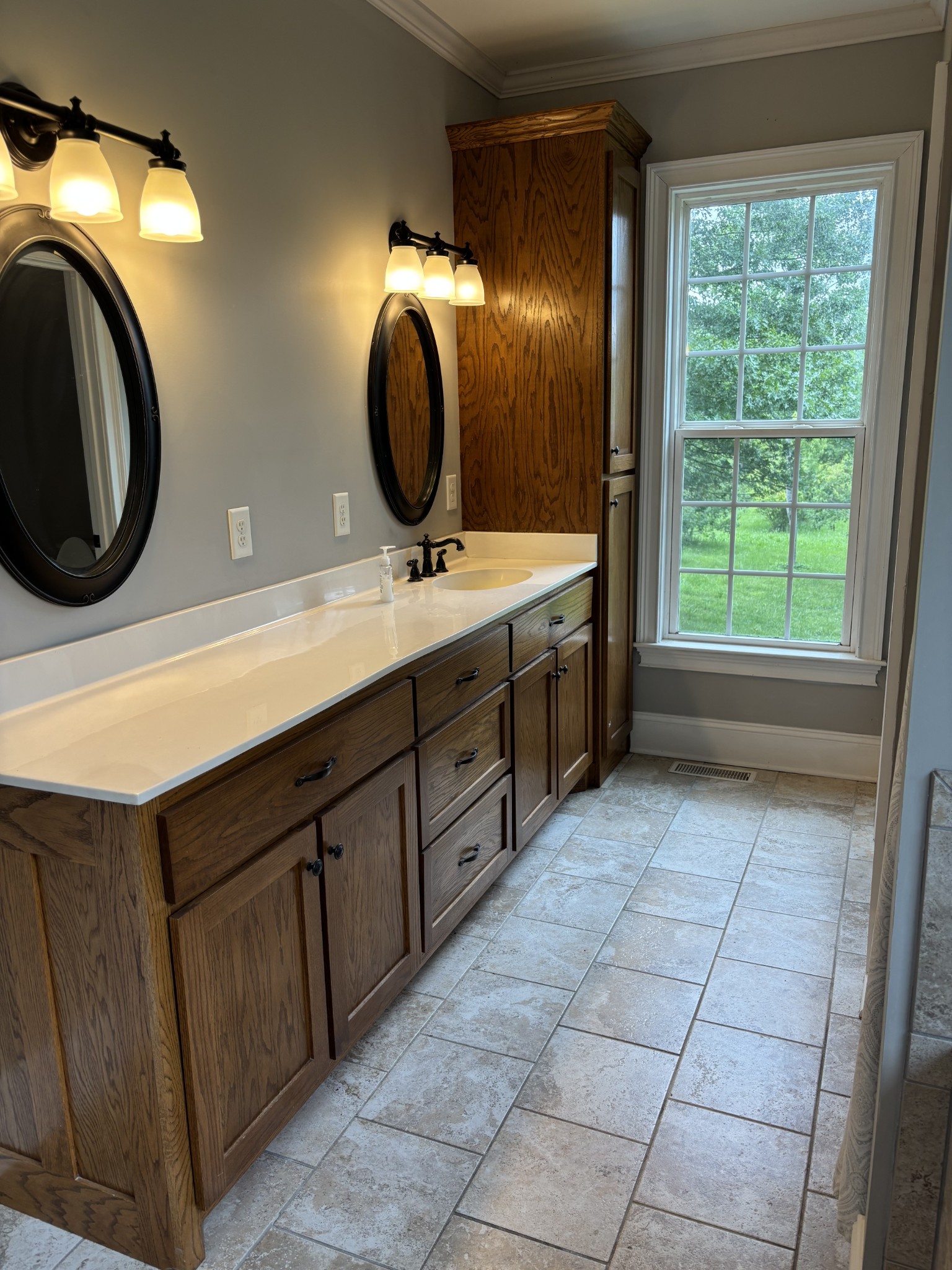 204 Revilo Road Leoma, TN 38468 - Photo 13 of 19 a bathroom with a sink vanity and mirror