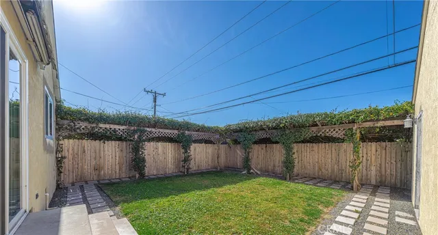 a backyard of a house