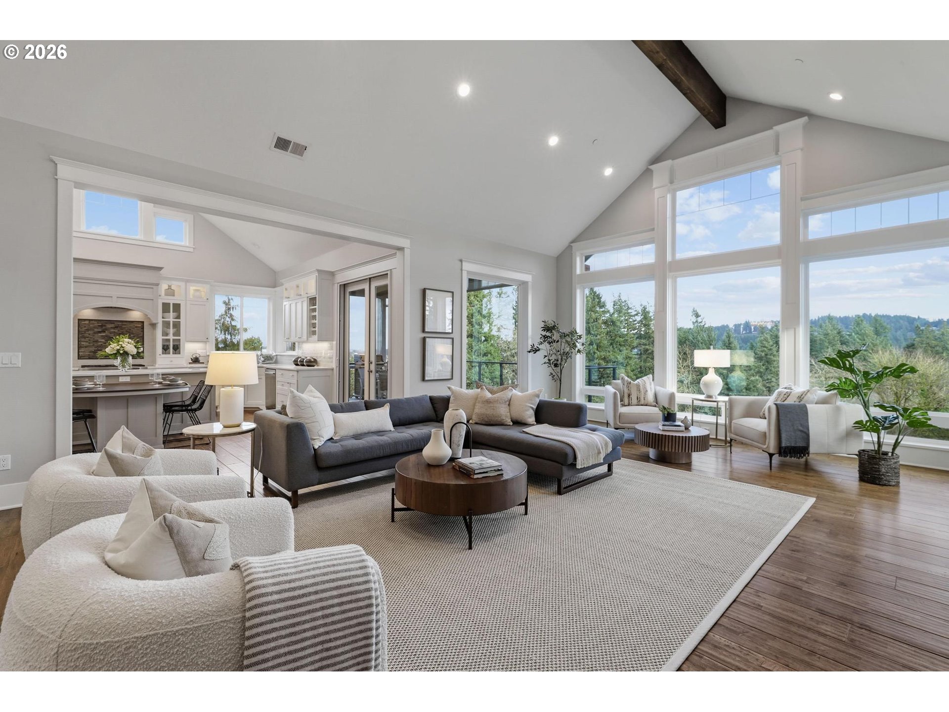 23875 Southwest Newland Road Wilsonville, OR 97070 - Photo 2 of 40 a living room with furniture and a large window