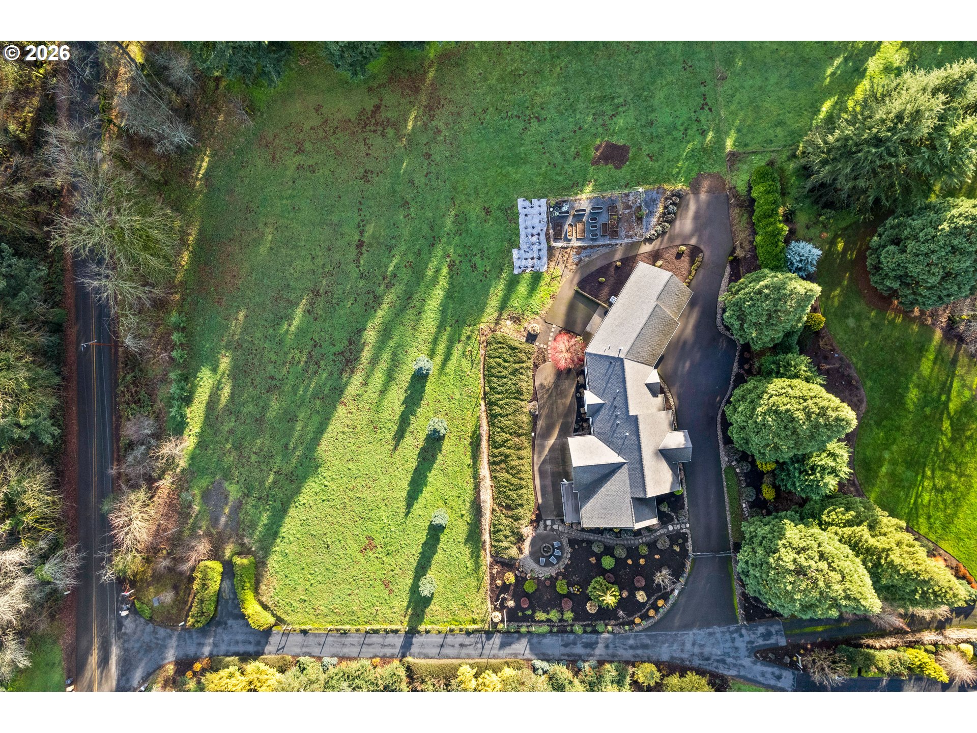 23875 Southwest Newland Road Wilsonville, OR 97070 - Photo 39 of 40 an aerial view of a residential houses with outdoor space and trees