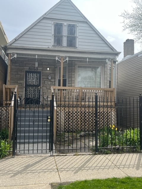 a front view of a house