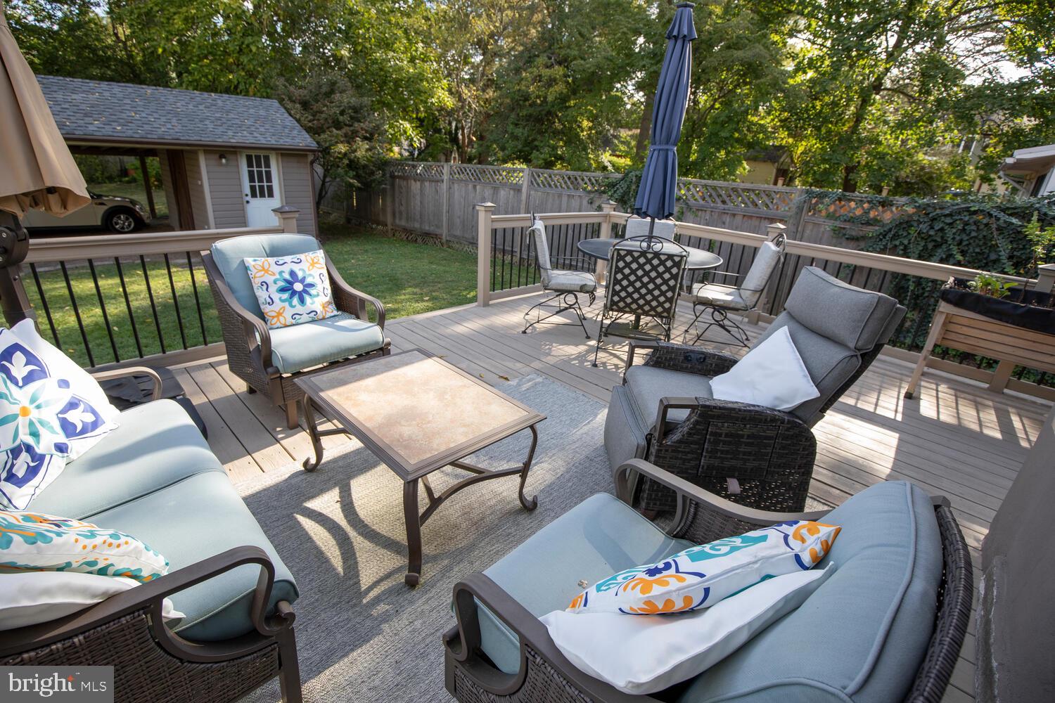 121 Cottage Street Doylestown, PA 18901 - Photo 38 of 46 a backyard of a house with seating space