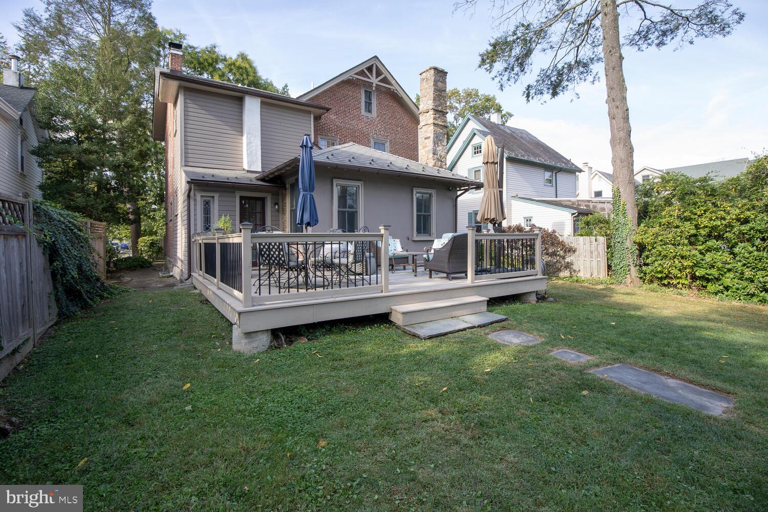 121 Cottage Street Doylestown, PA 18901 - Photo 45 of 46 a view of a house with a yard and deck